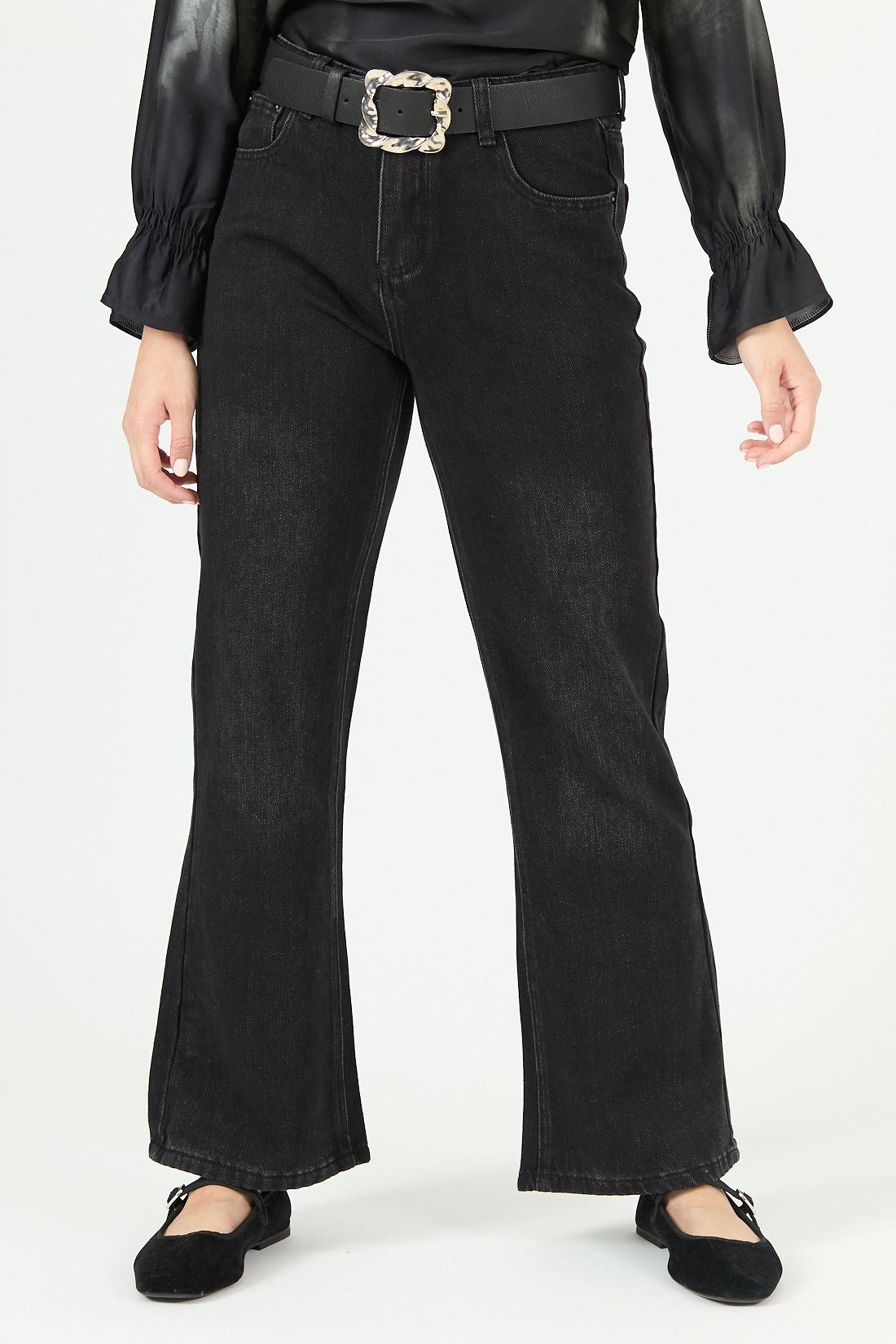 Jeans flare negro 2271-1