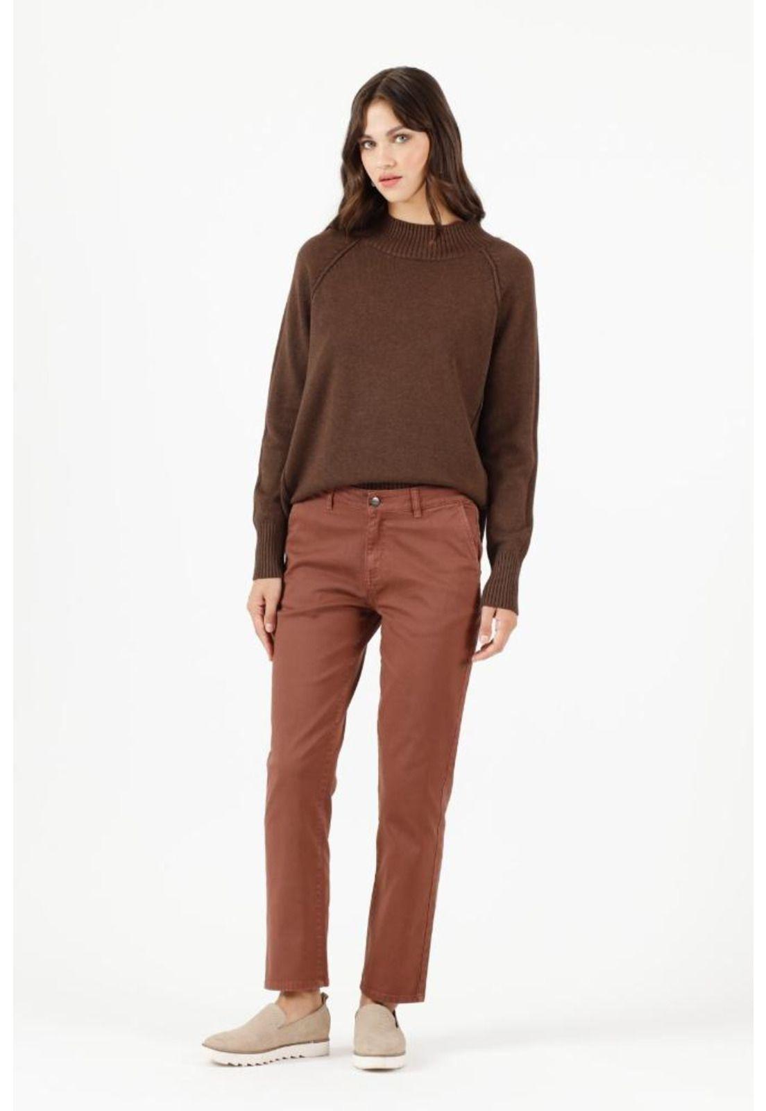 Pantalon slim fit cafe PRIVILEGE 707-0