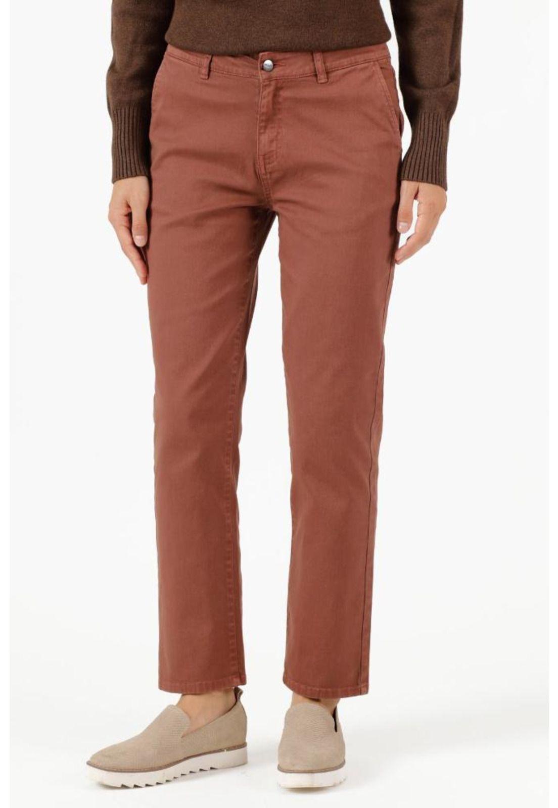 Pantalon slim fit cafe PRIVILEGE 707-1