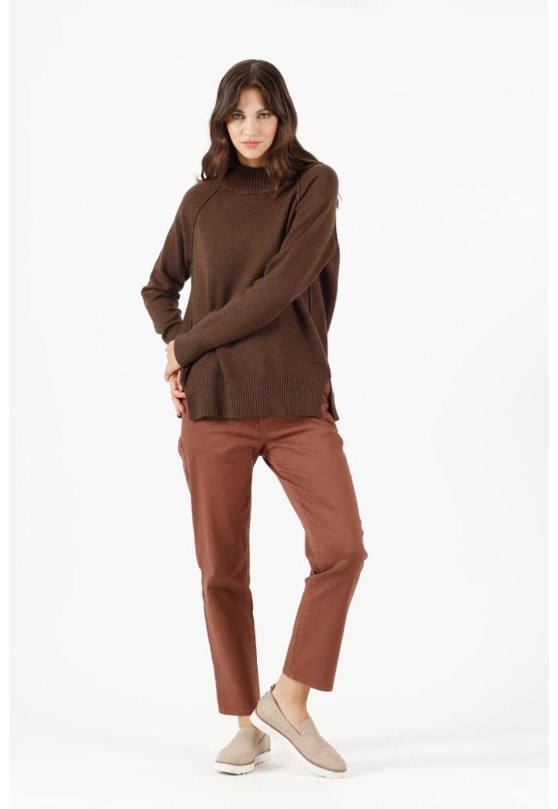 Pantalon slim fit cafe PRIVILEGE 707-2