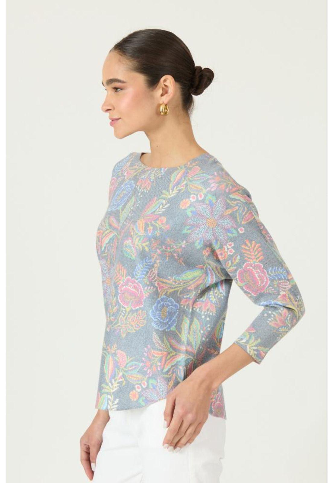 Sweater denim flores PRIVILEGE 2932-2