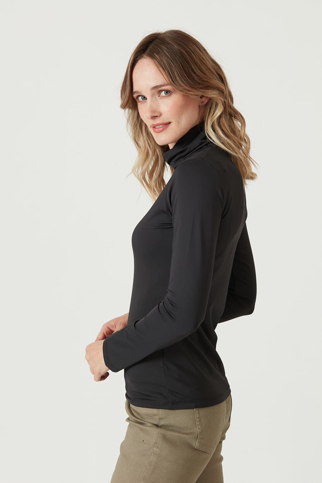 Polera poliamida negra 825-2