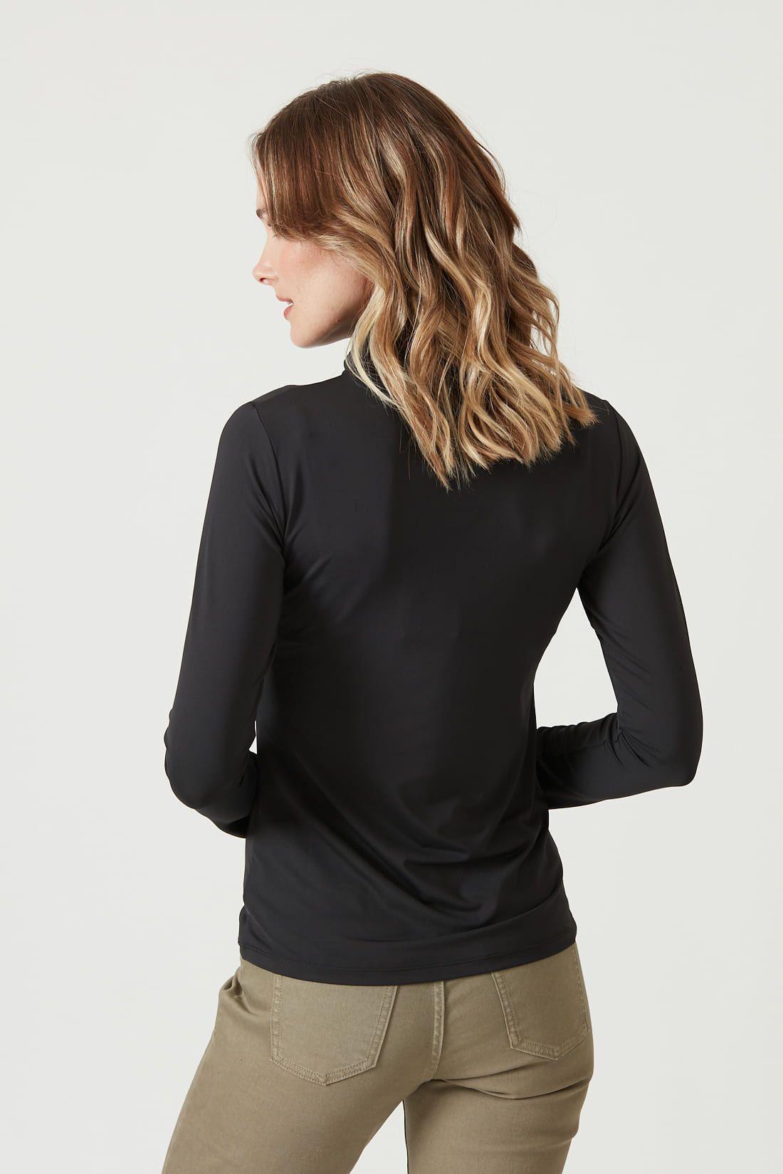 Polera poliamida negra 825-3