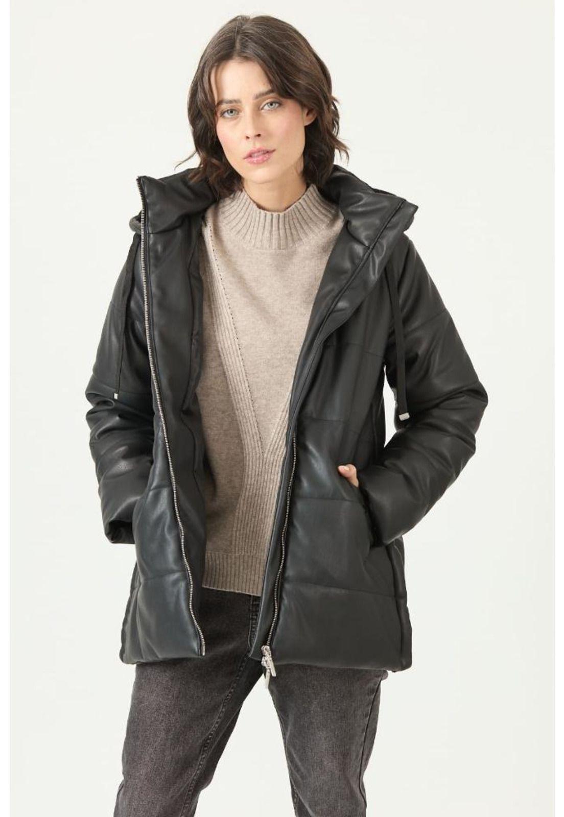 Parka negra PRIVILEGE 2732-0