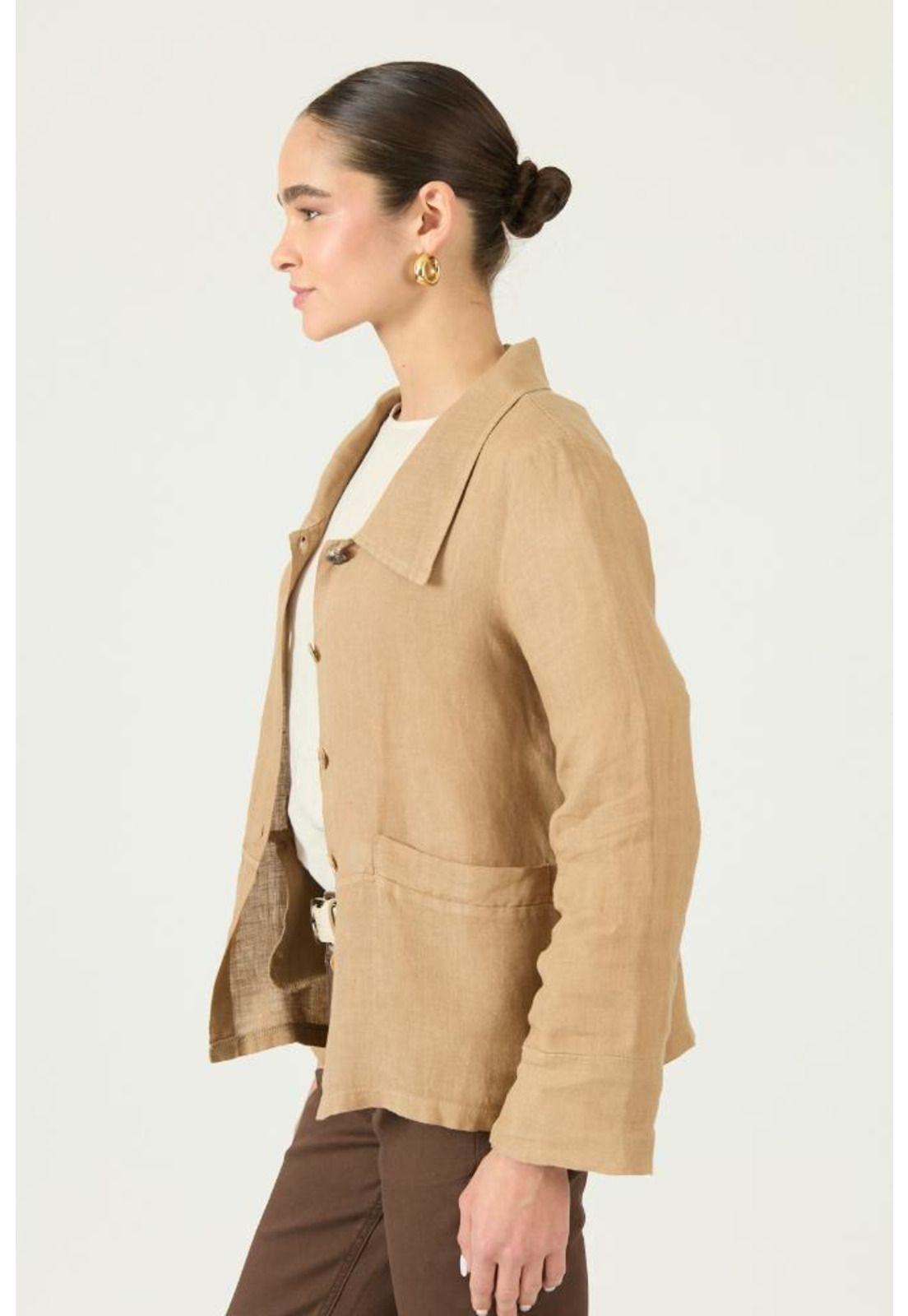 Chaqueta de lino camel PRIVILEGE 2851-2