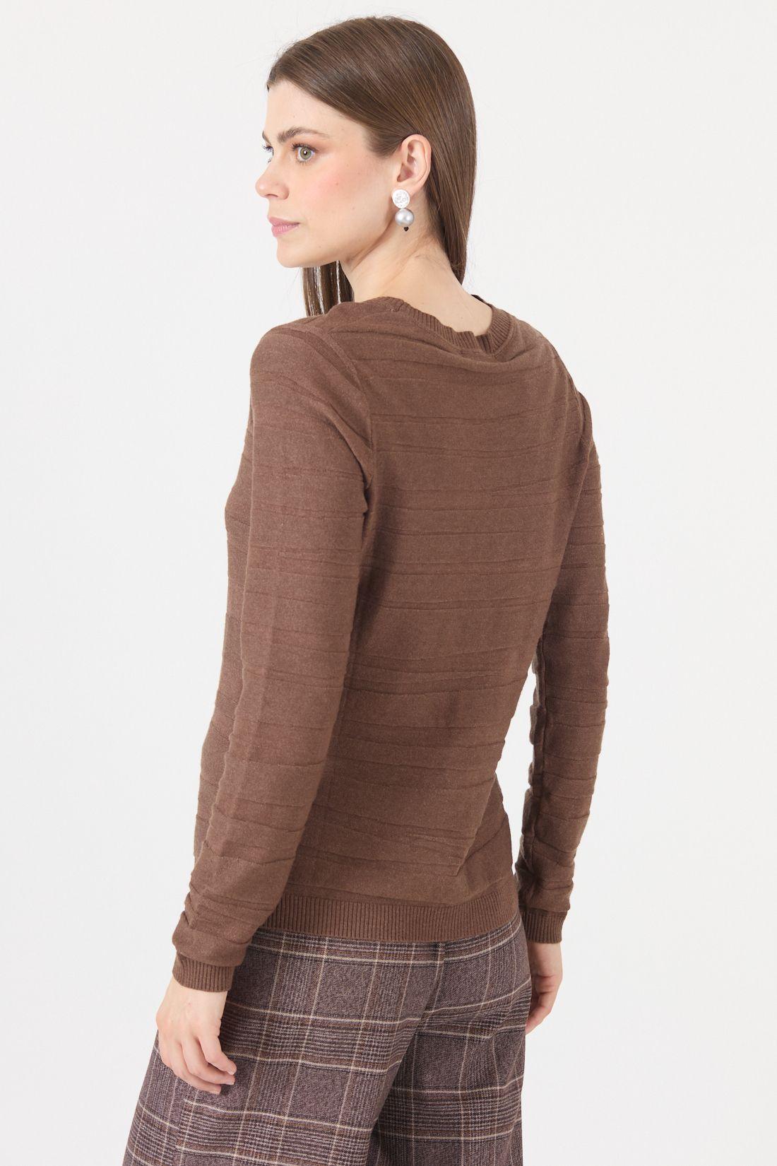 Sweater Con Textura Café Cod 5414836-4