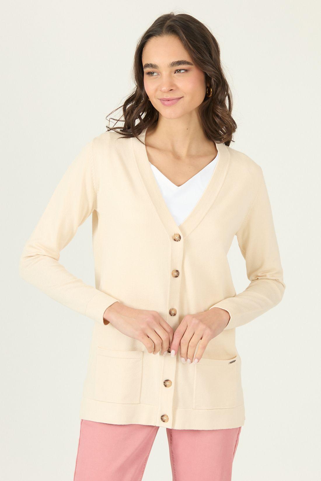 Cardigan Beige Cod 7900415-2