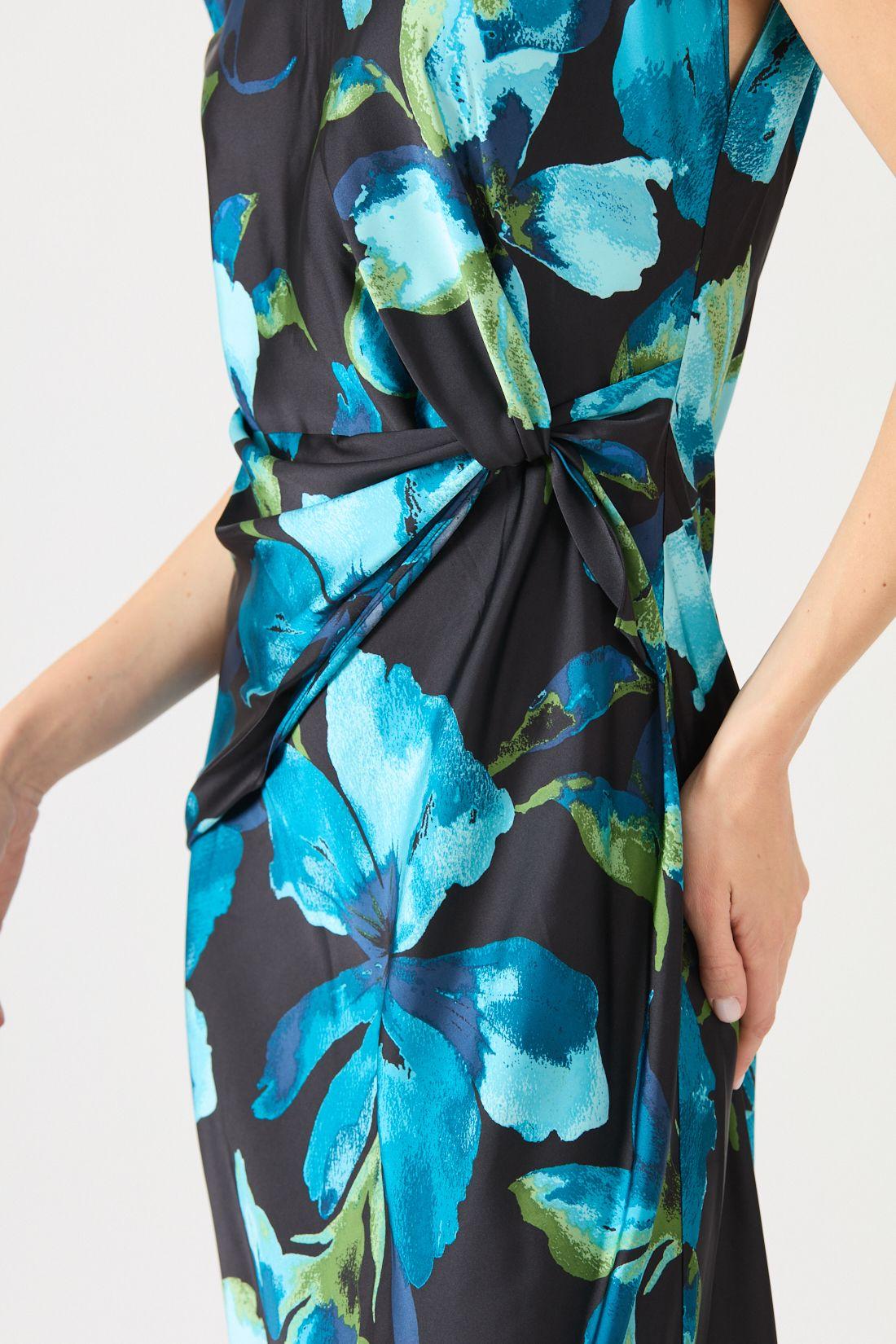 Vestido Estamplado Turquesa Cod 0702336-3