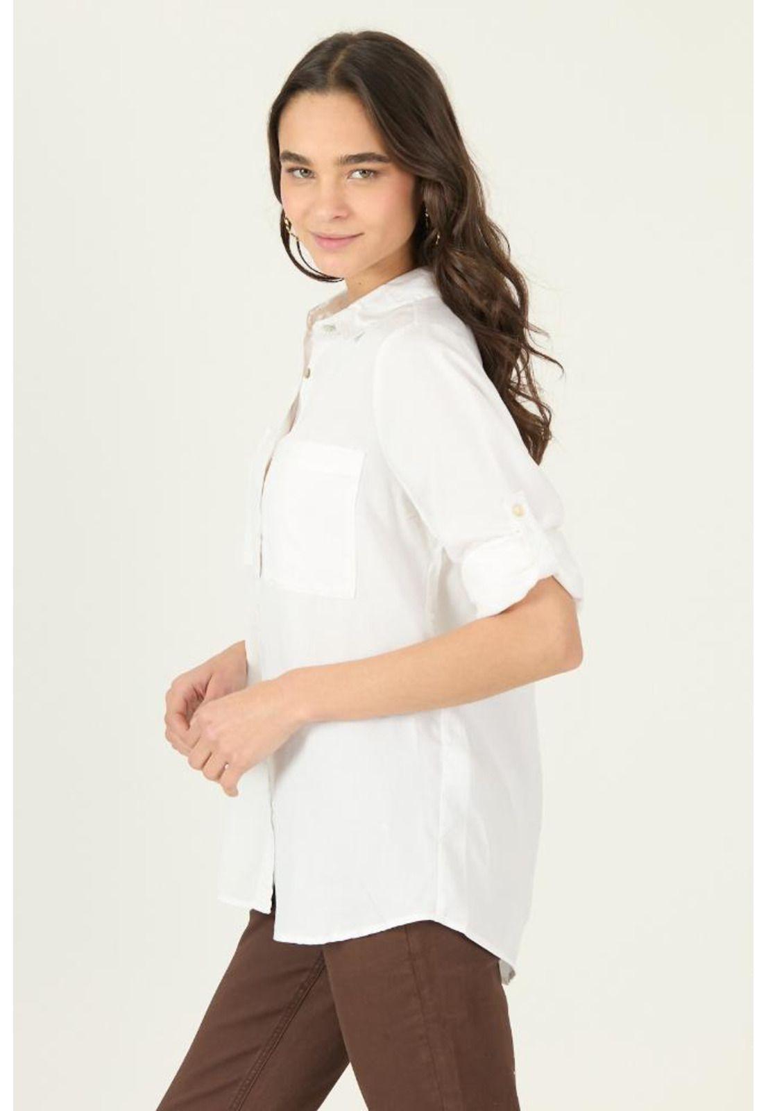 Blusa de lyocell blanca PRIVILEGE 2910-2