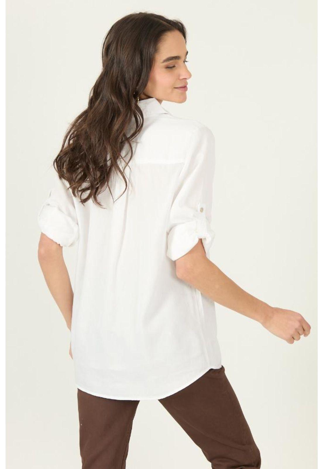 Blusa de lyocell blanca PRIVILEGE 2910-3