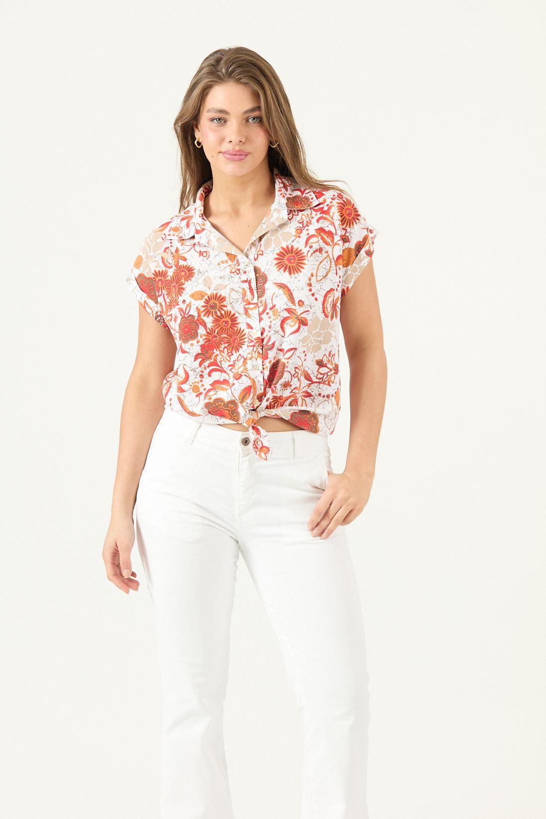 Blusa Estampada Café Cod 4517675-1