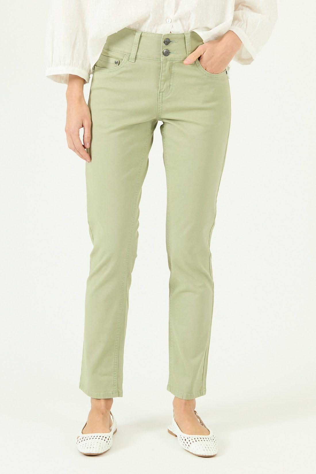 Pantalon skinny verde 360-2