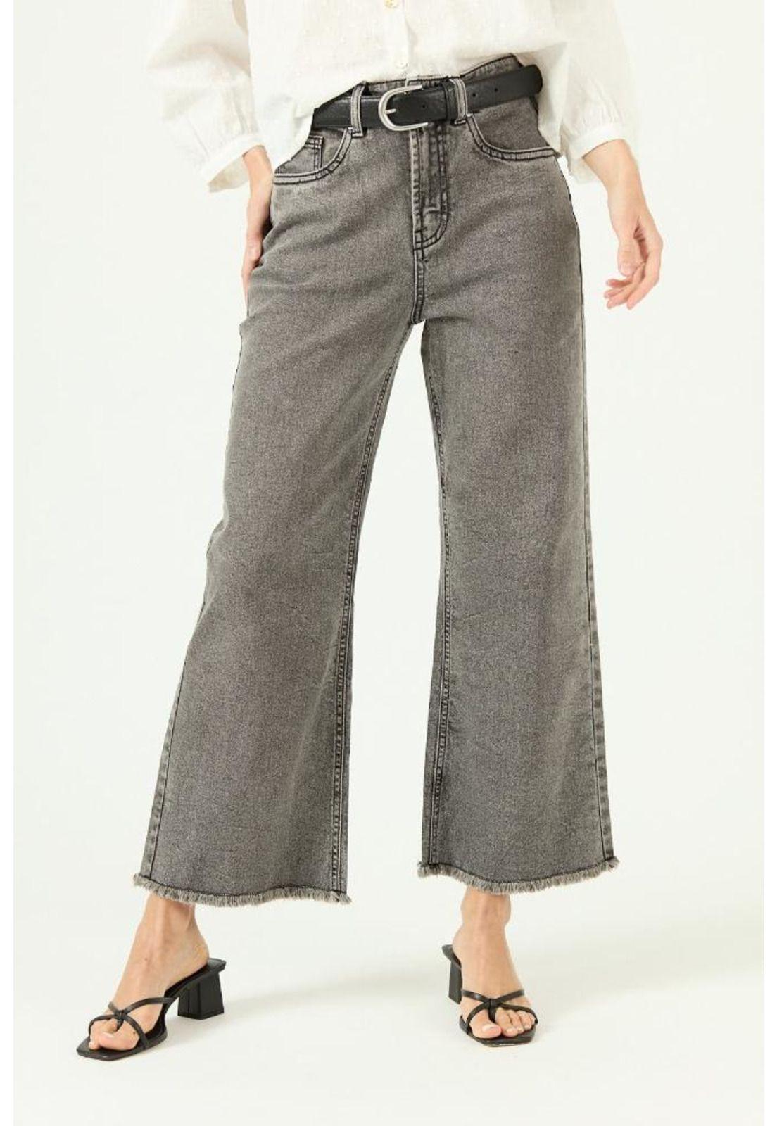 Pantalon wide leg gris PRIVILEGE 2065-1