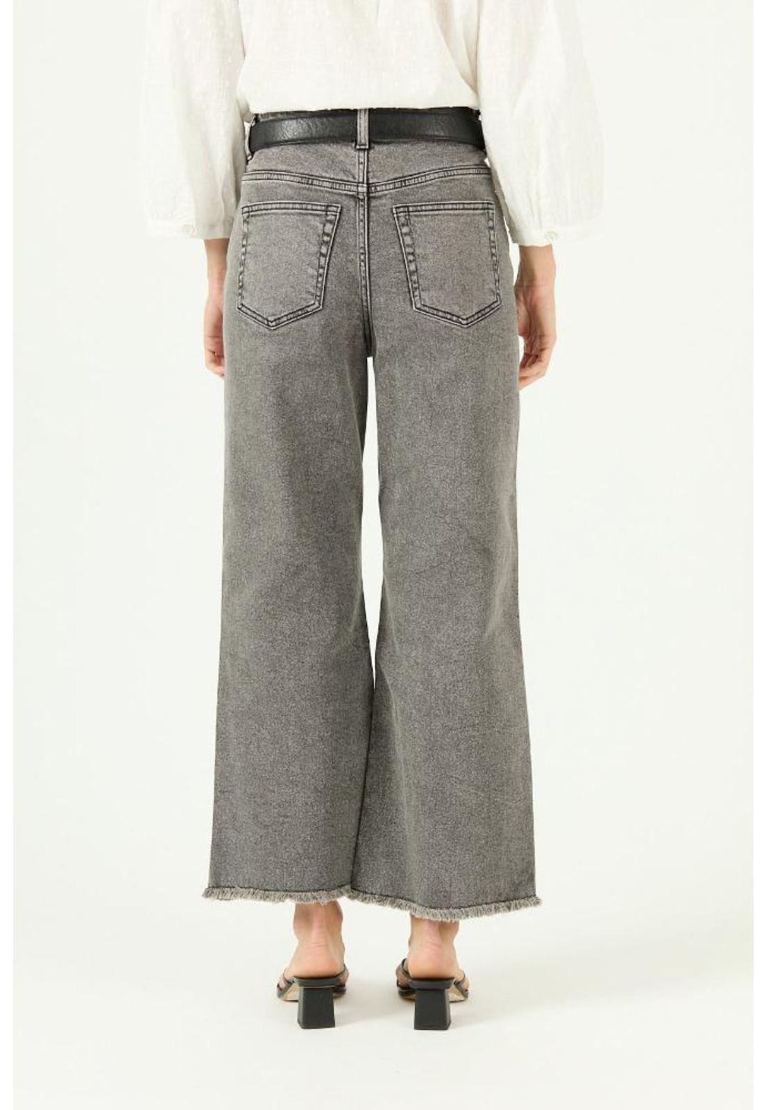 Pantalon wide leg gris PRIVILEGE 2065-3