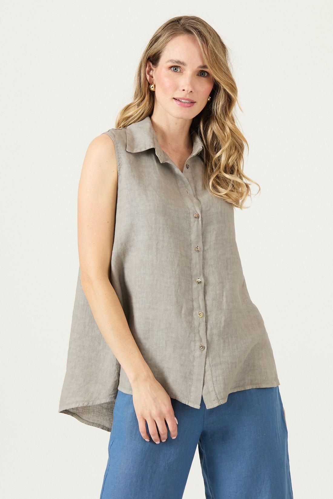 Blusa De Lino Vison Cod 4517915-2