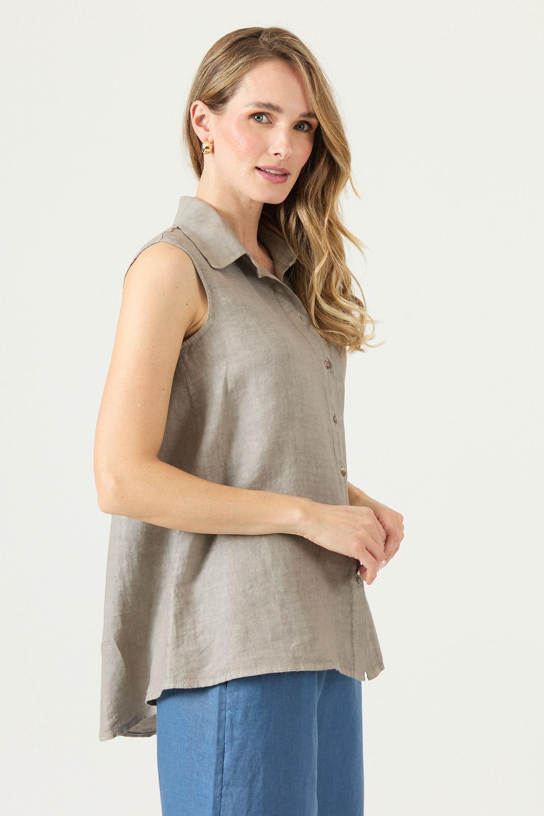 Blusa De Lino Vison Cod 4517915-3