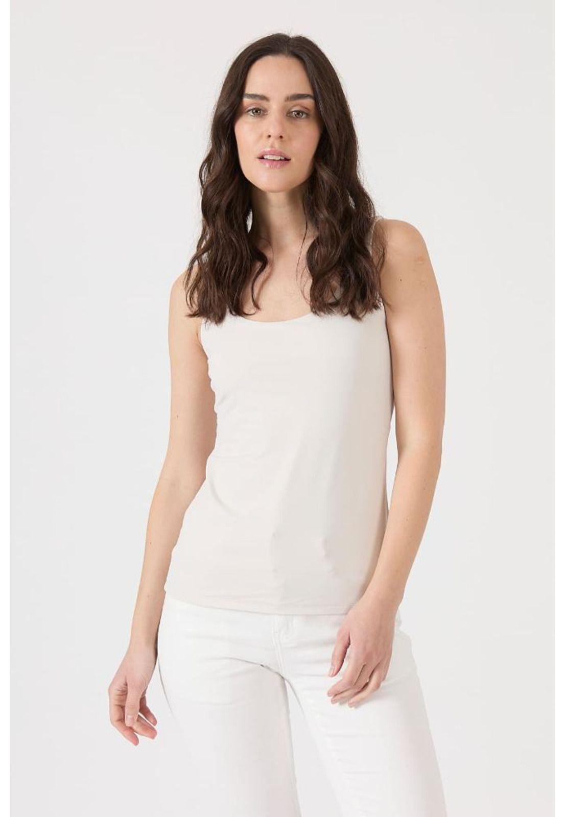 Polera poliamida beige PRIVILEGE 1494-0