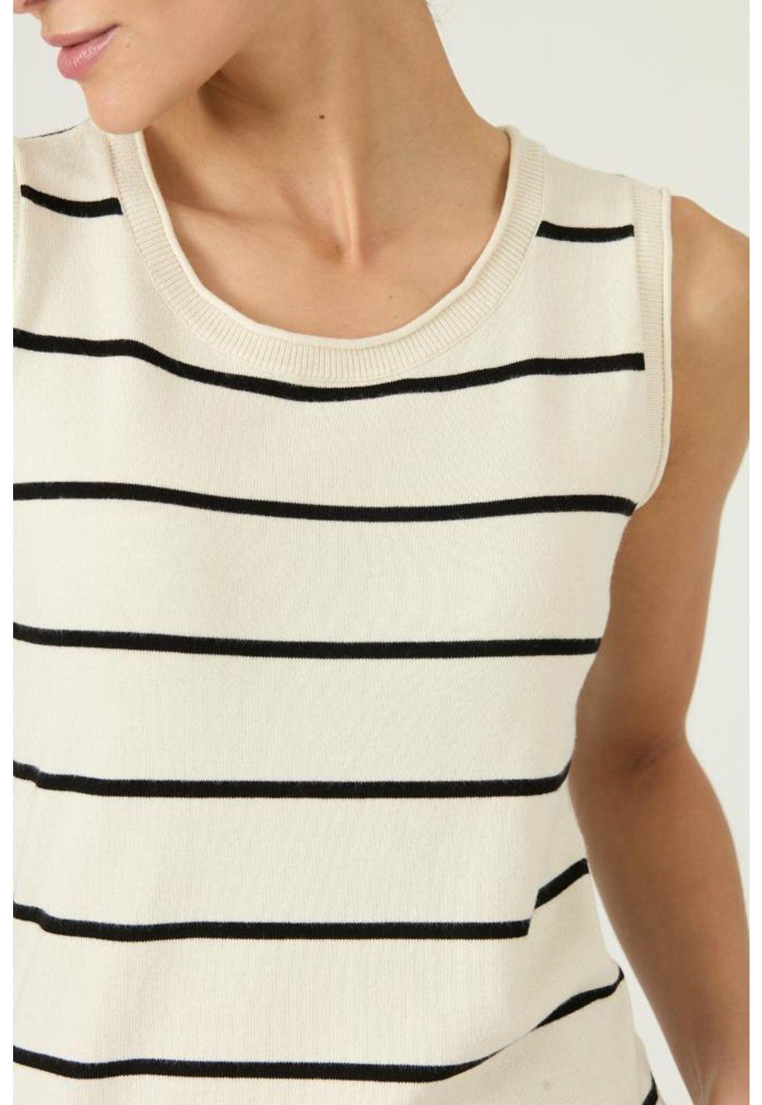 Polera tejida beige PRIVILEGE 2942-4