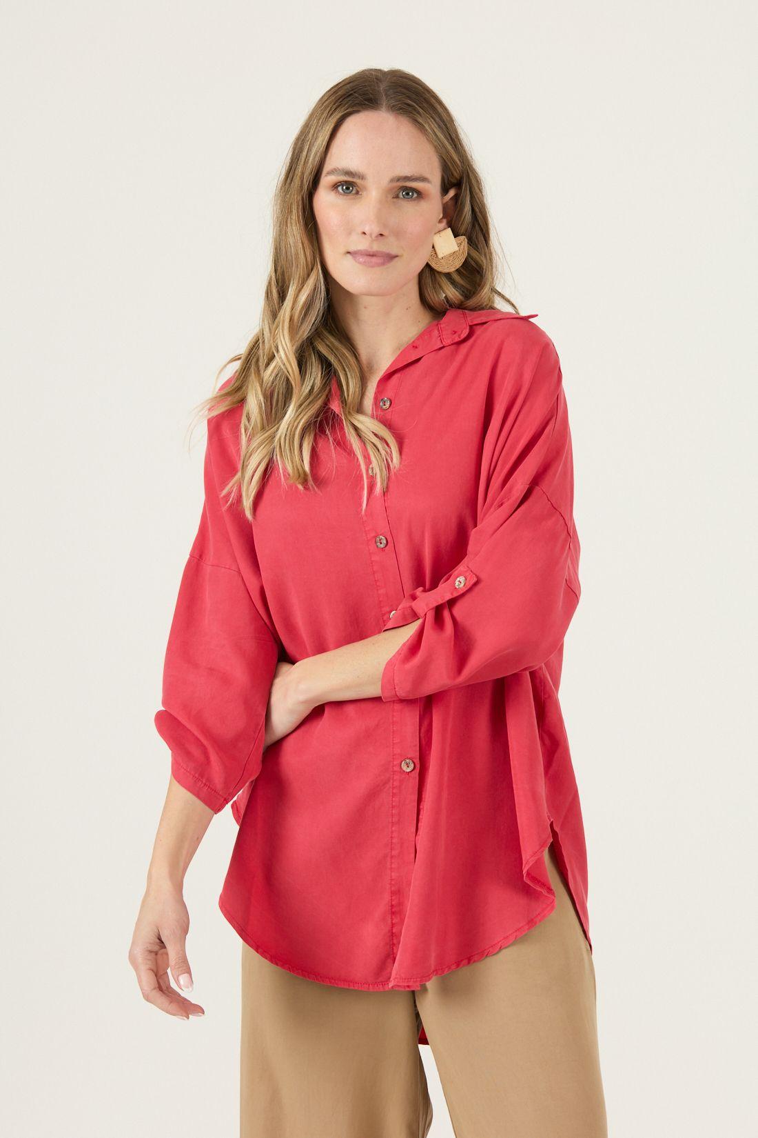 Blusa De Lyocell Roja Cod 4517735-2