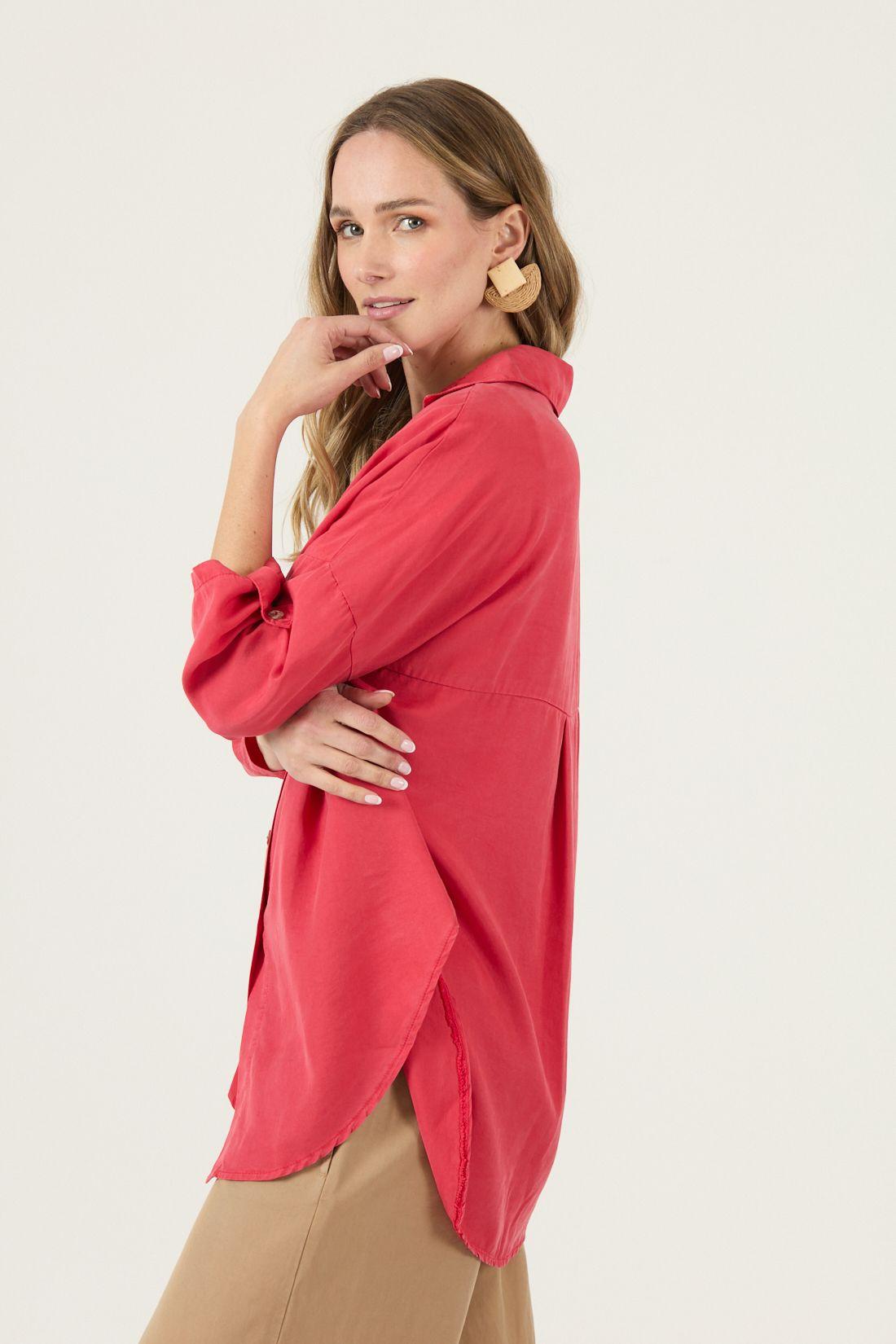 Blusa De Lyocell Roja Cod 4517735-3