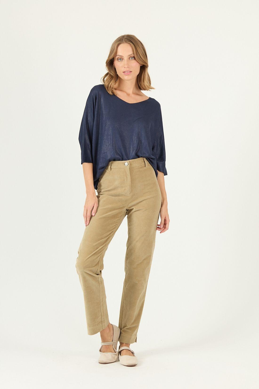 Pantalon straight beige 2267-0
