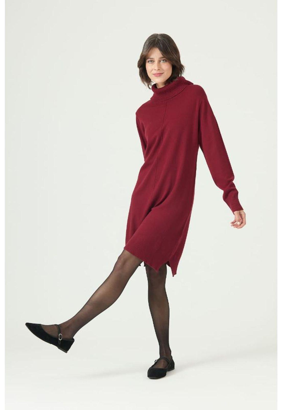 Vestido burdeo PRIVILEGE 2632-0