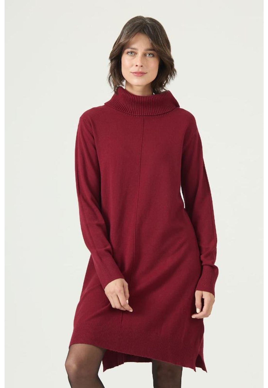 Vestido burdeo PRIVILEGE 2632-2