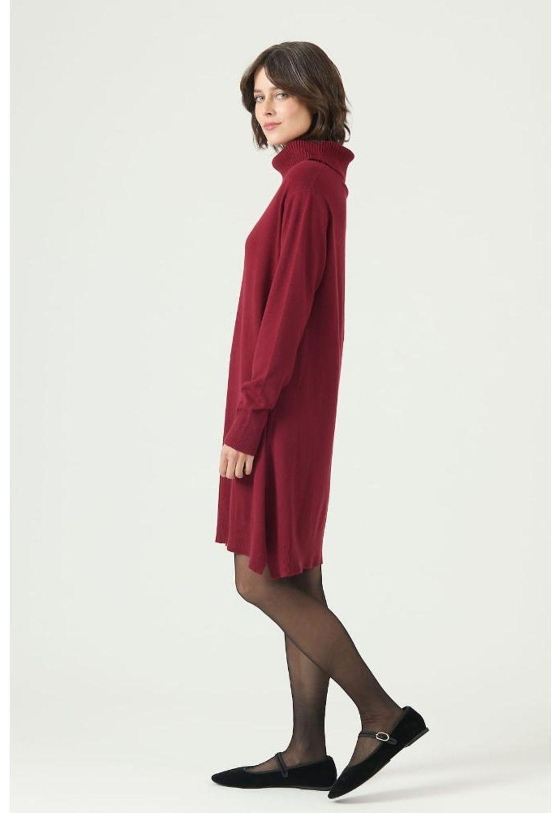 Vestido burdeo PRIVILEGE 2632-3