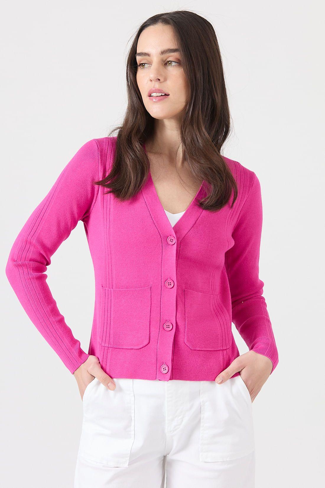 Cardigan fucsia 1511-0