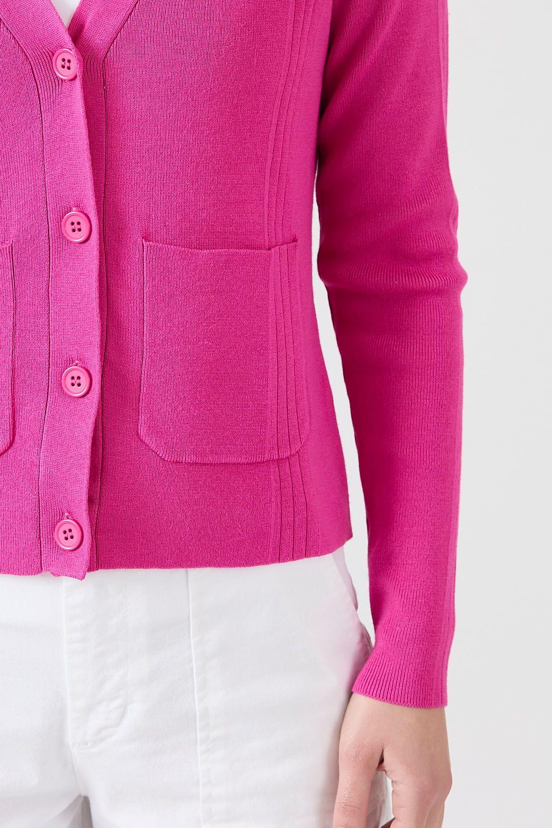 Cardigan fucsia 1511-3