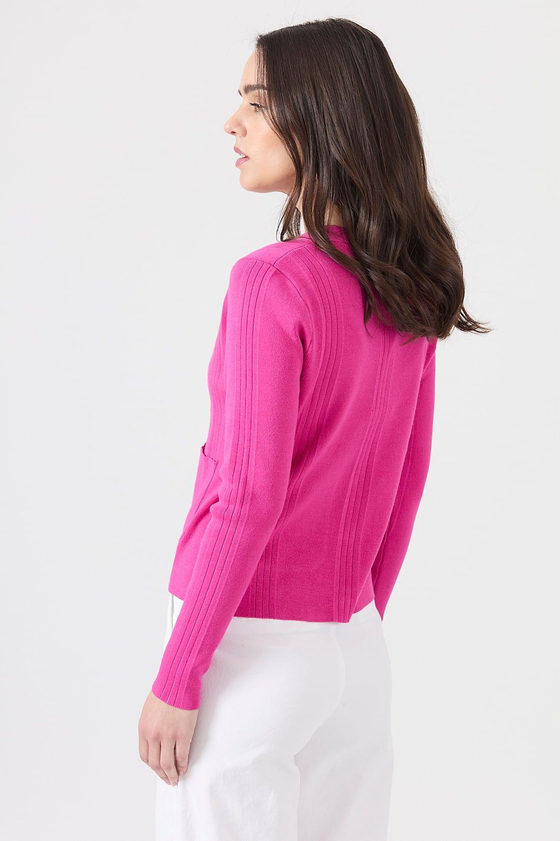 Cardigan fucsia 1511-4