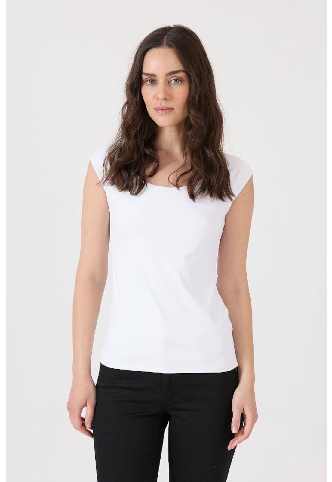 Polera poliamida blanca PRIVILEGE 1546-1