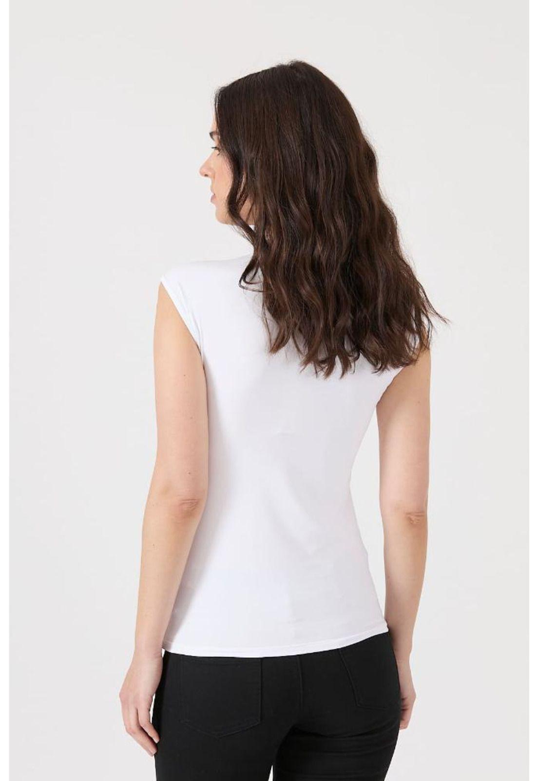 Polera poliamida blanca PRIVILEGE 1546-3