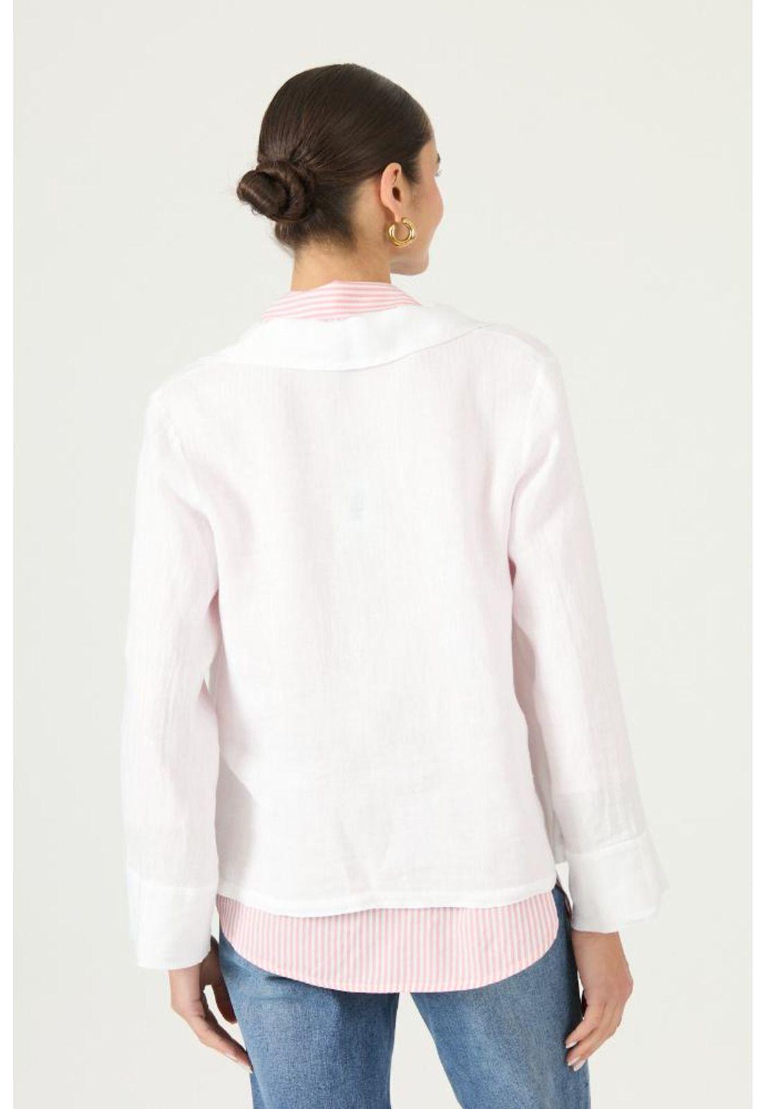 Chaqueta de lino blanca PRIVILEGE 2850-3