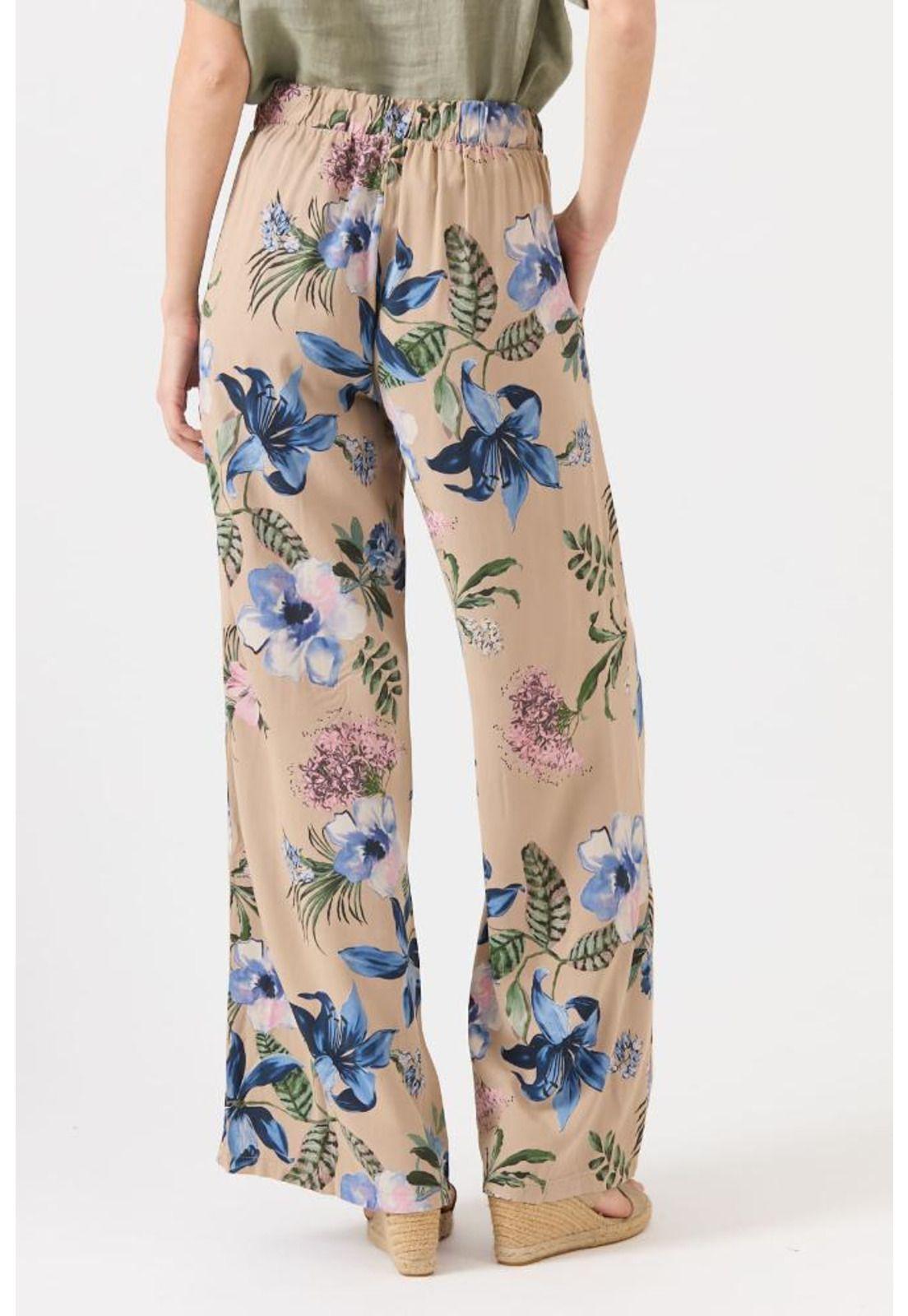 Pantalon wide leg tabaco estampado PRIVILEGE 1486-3