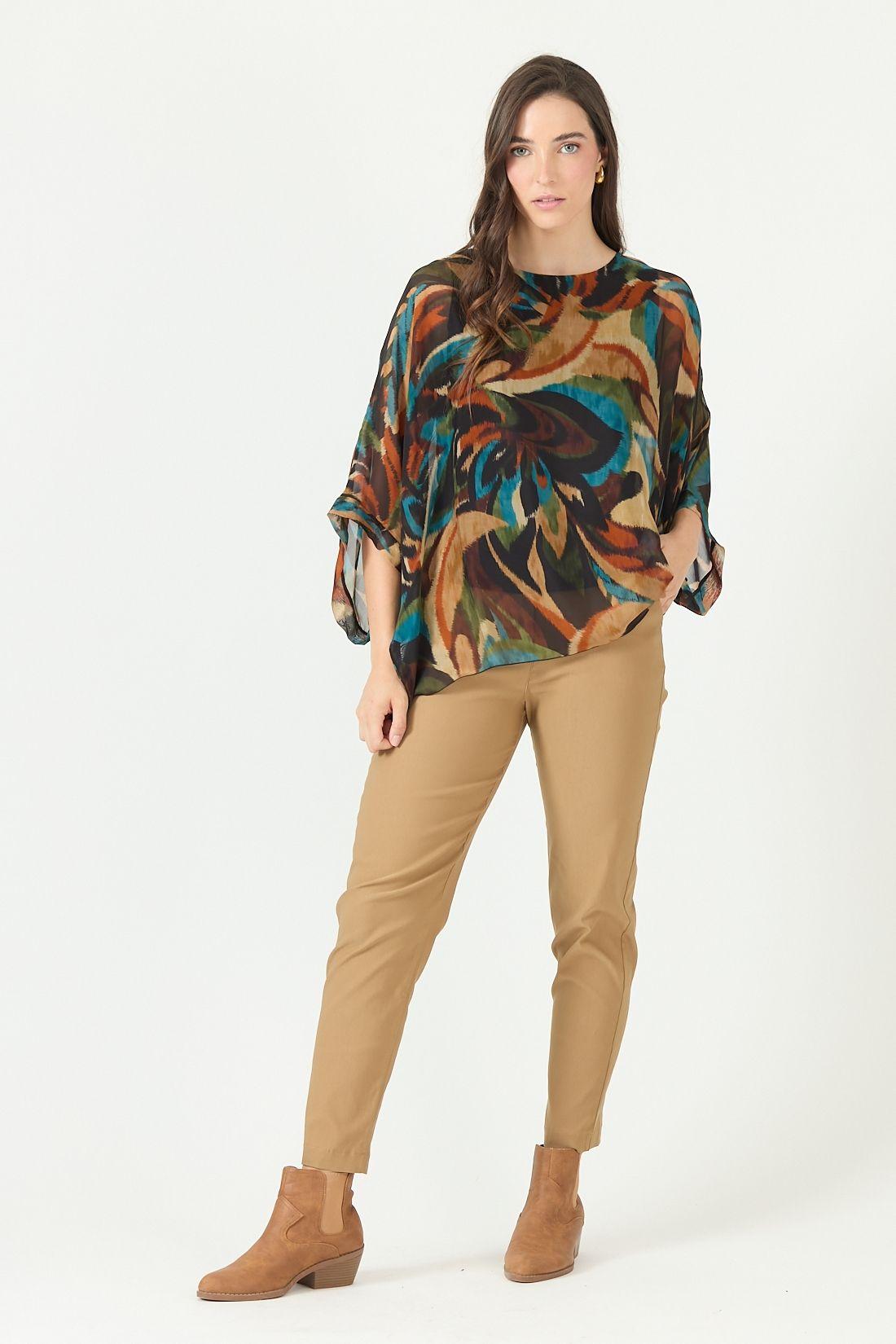 Pantalon straight camel 2252-0