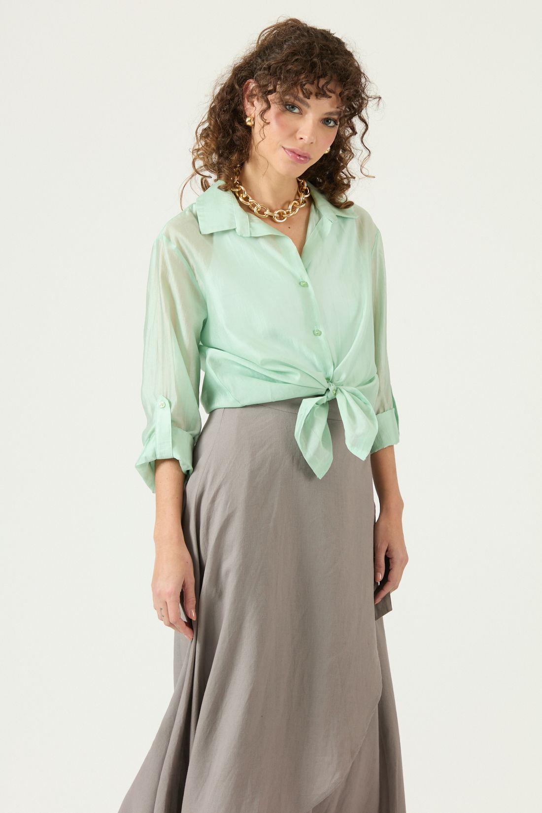 Blusa Verde Agua Cod 4517525-0