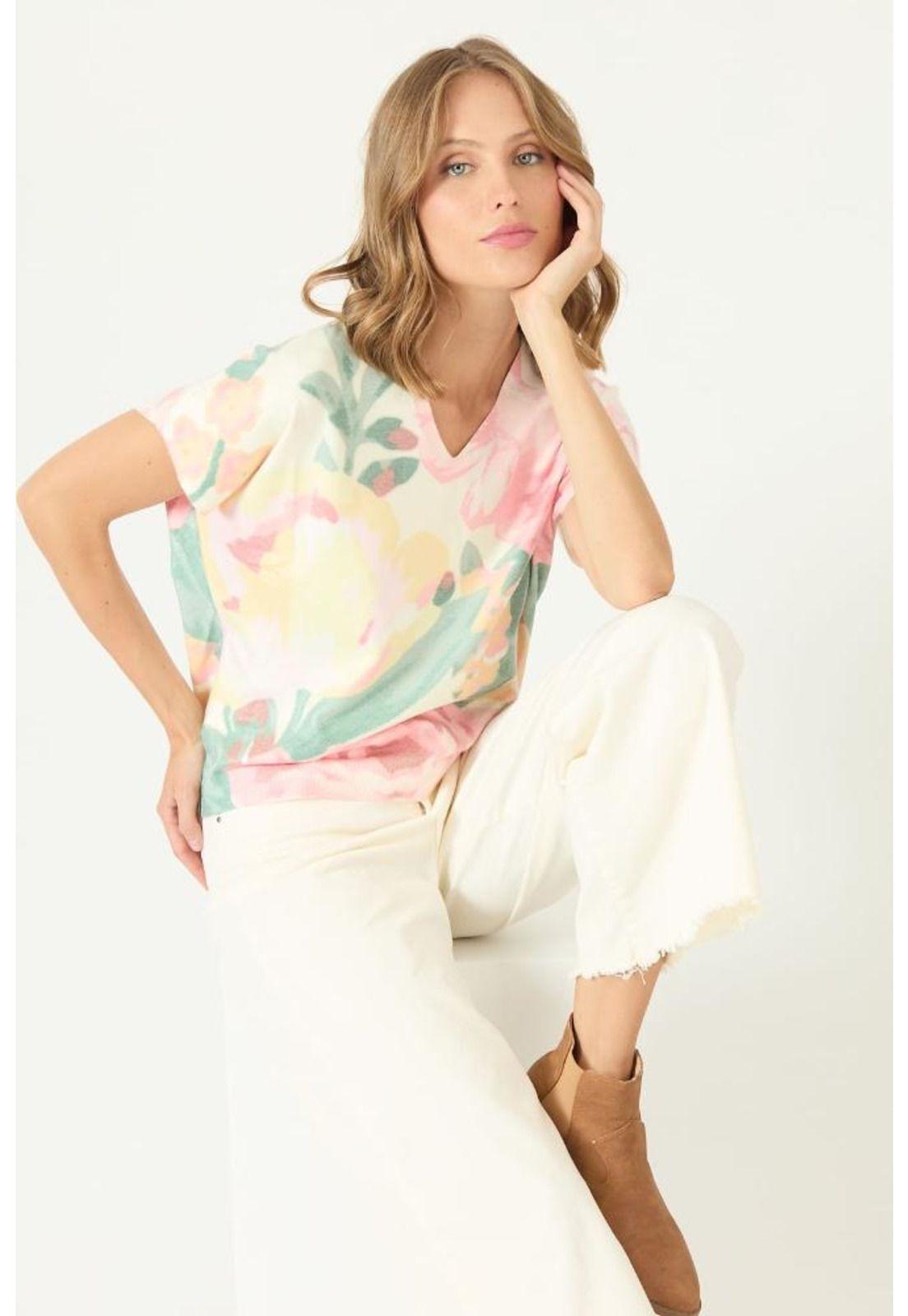 Sweater multicolor flores PRIVILEGE 2112-1