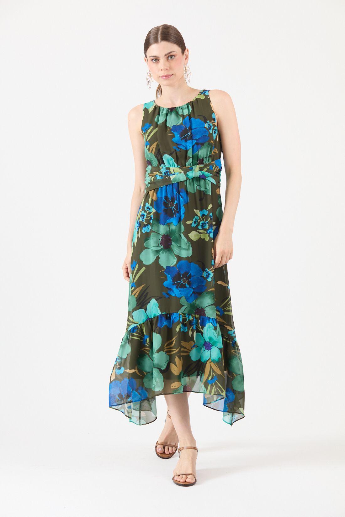 Vestido Estamplado Multicolor Cod 0702466-2