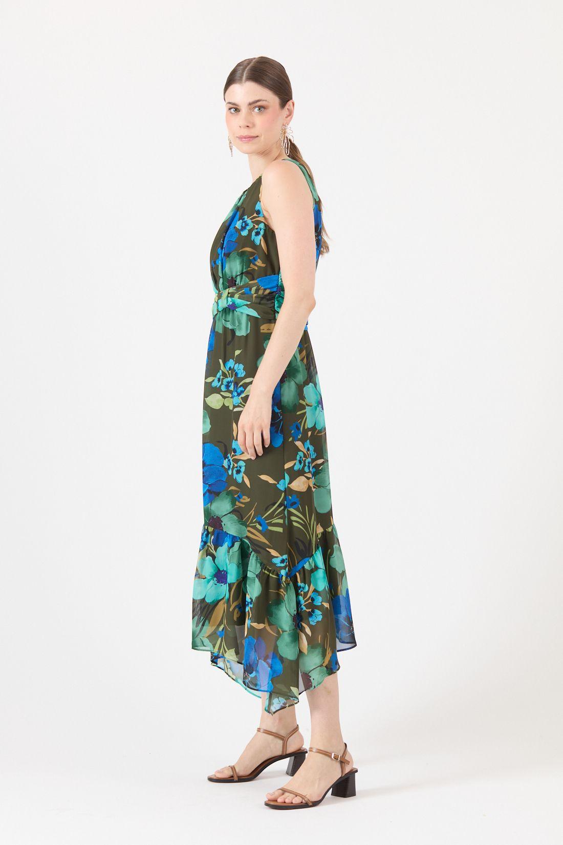 Vestido Estamplado Multicolor Cod 0702466-3