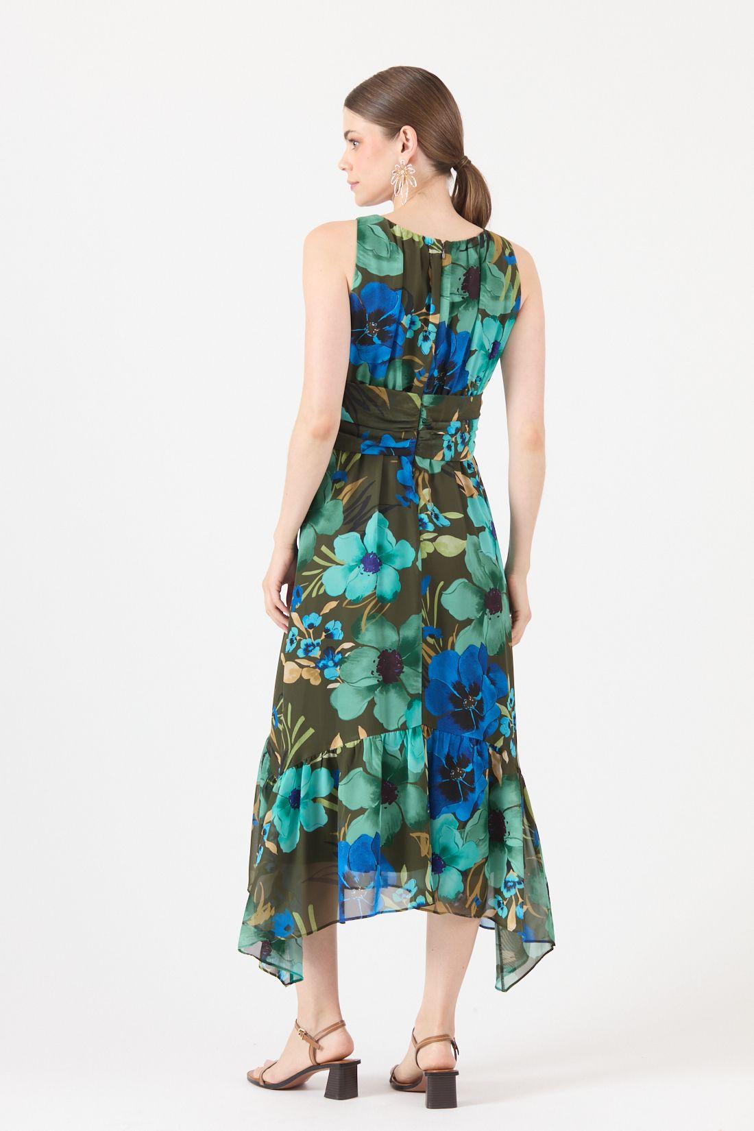 Vestido Estamplado Multicolor Cod 0702466-4