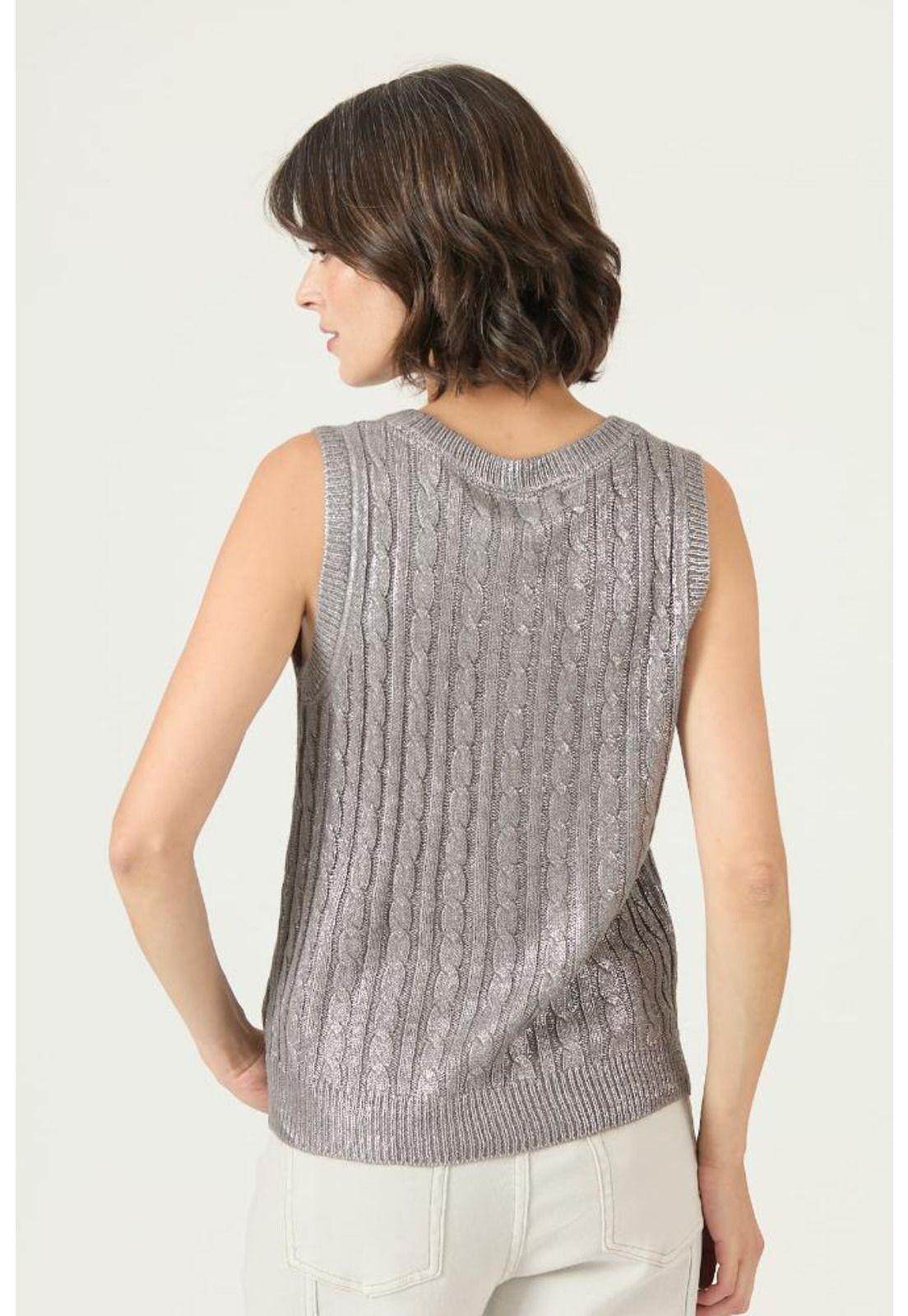 Sweater plata trenzas PRIVILEGE 2654-4