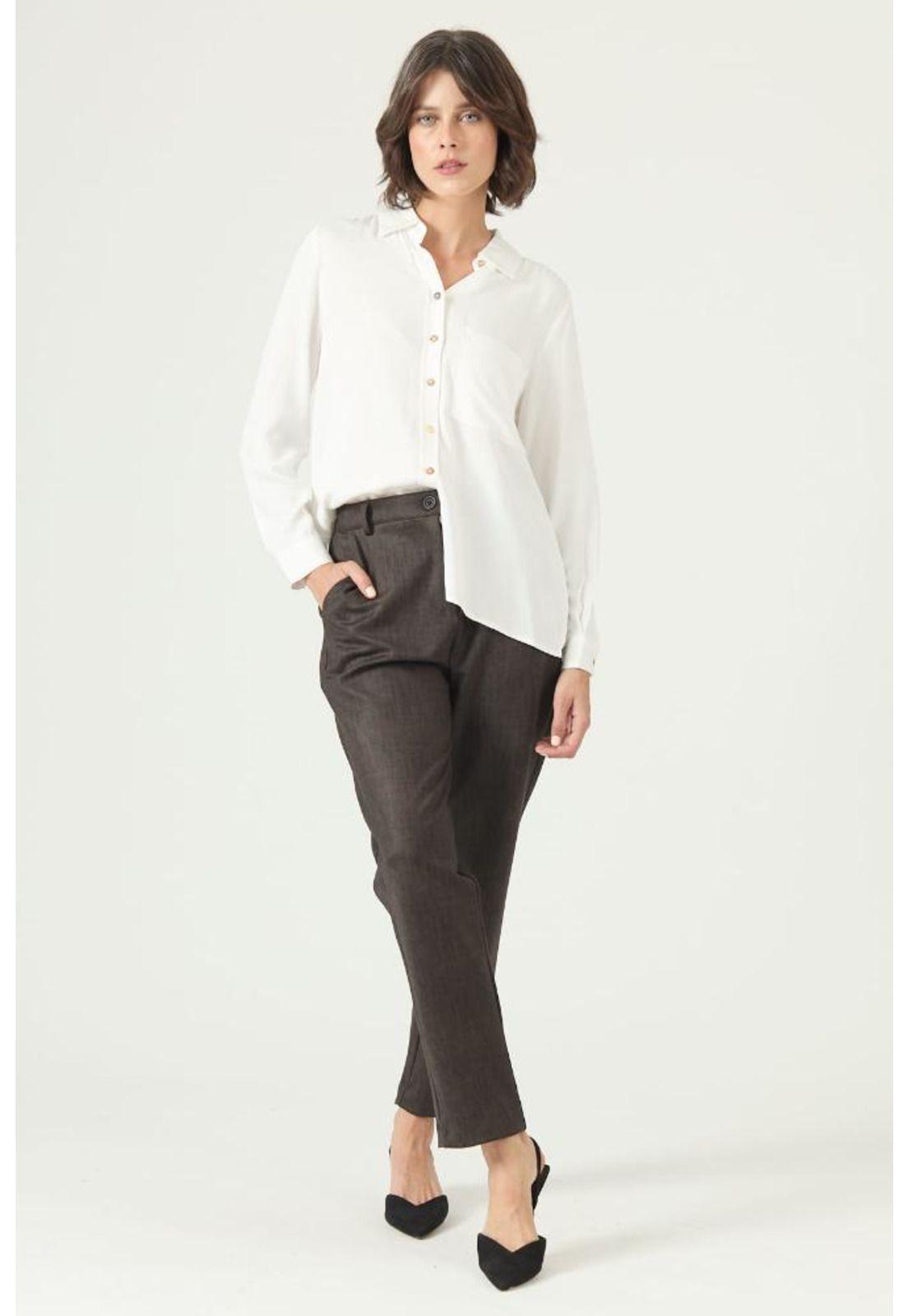 Pantalon straight cafe PRIVILEGE 2617-0