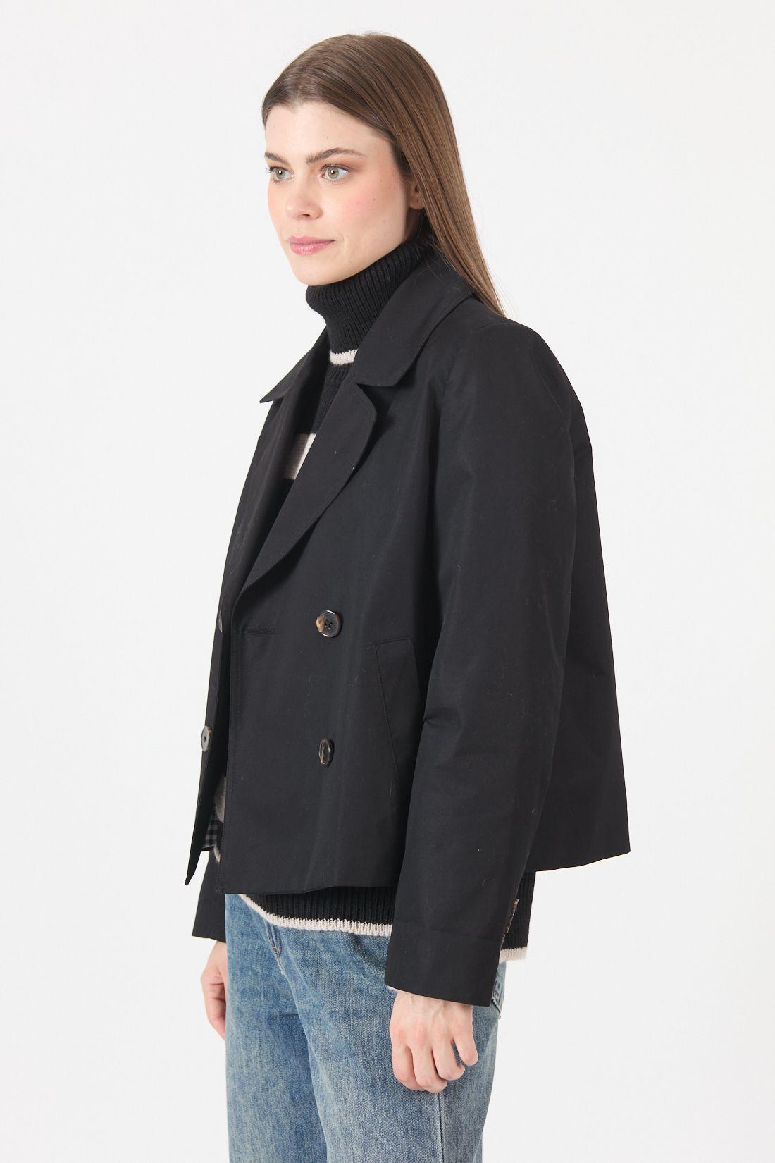 Trench Repelente Al Agua Negro Cod 1536056-3