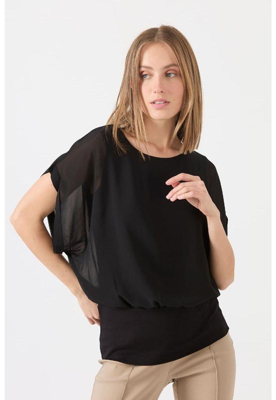 Blusa negra PRIVILEGE 1520-0