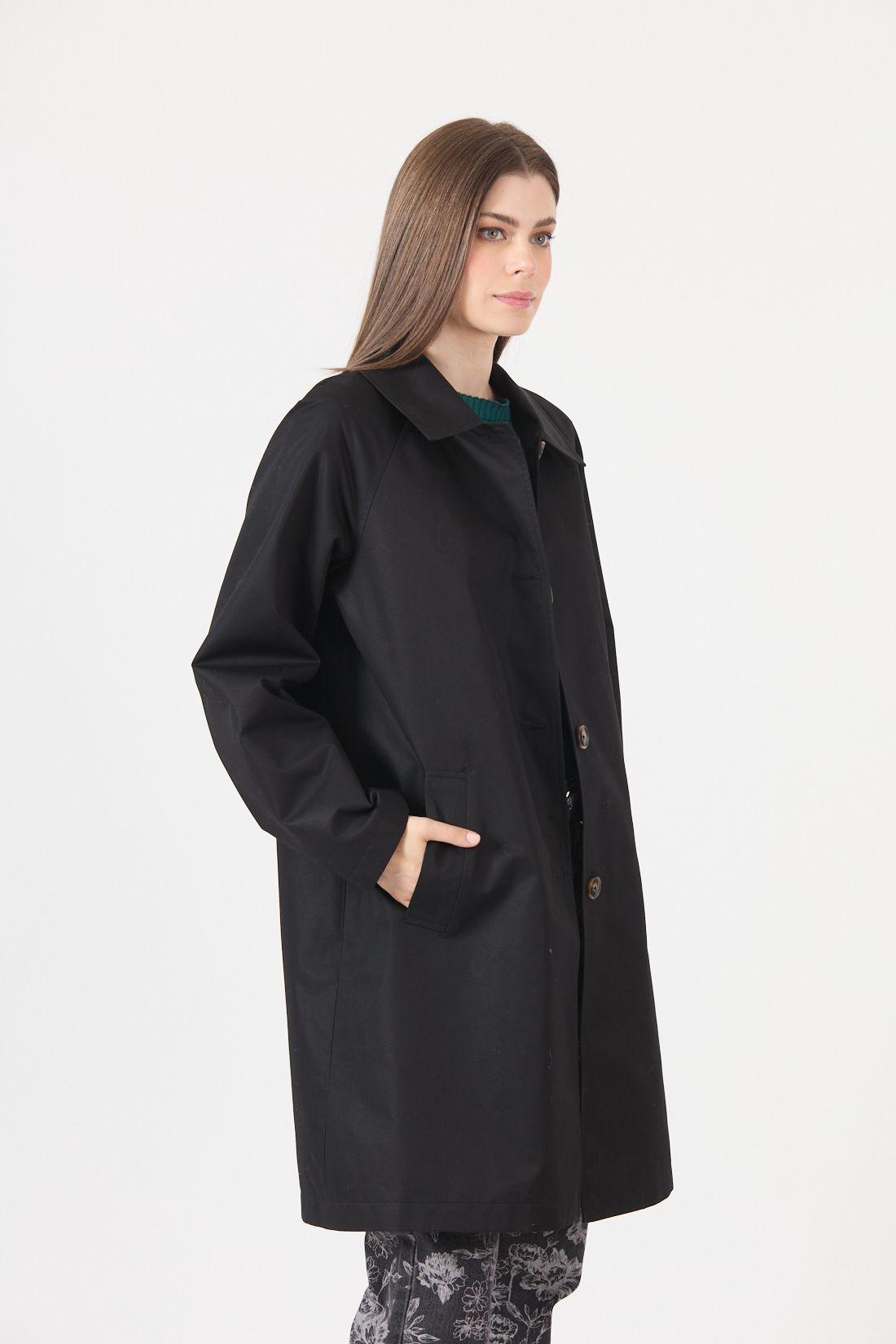 Trench Repelente Al Agua Negro Cod 4400306-3