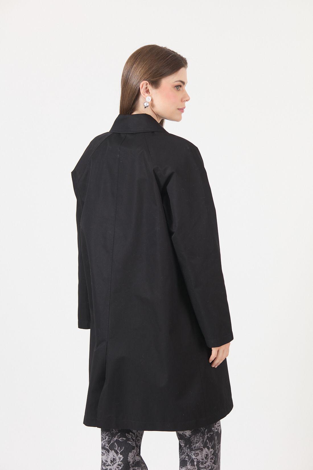 Trench Repelente Al Agua Negro Cod 4400306-4