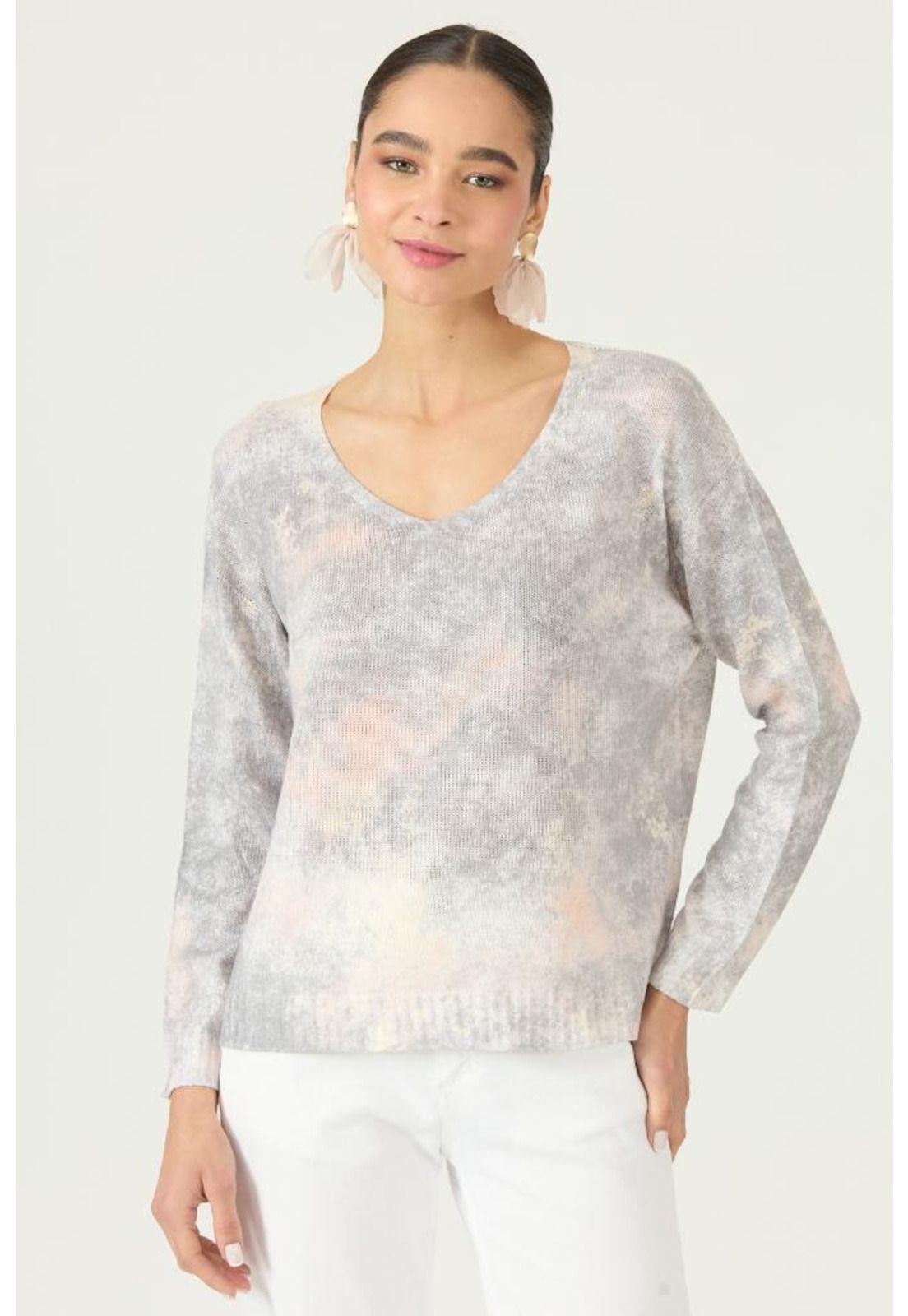 Sweater gris estampado PRIVILEGE 3124-2