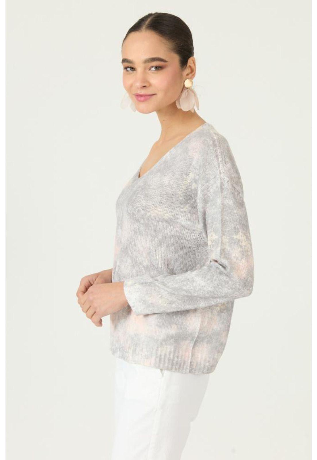 Sweater gris estampado PRIVILEGE 3124-3