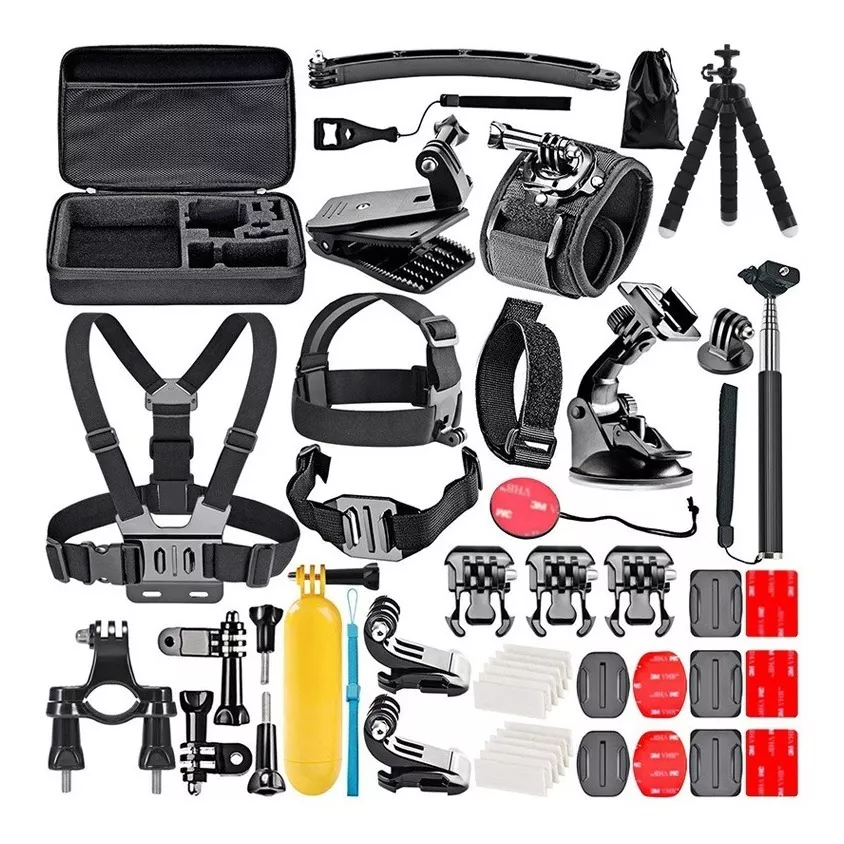 Kit De 50 Accesorios Gopro Hero 2 3 4 5 6 7 8 9 10 11-0